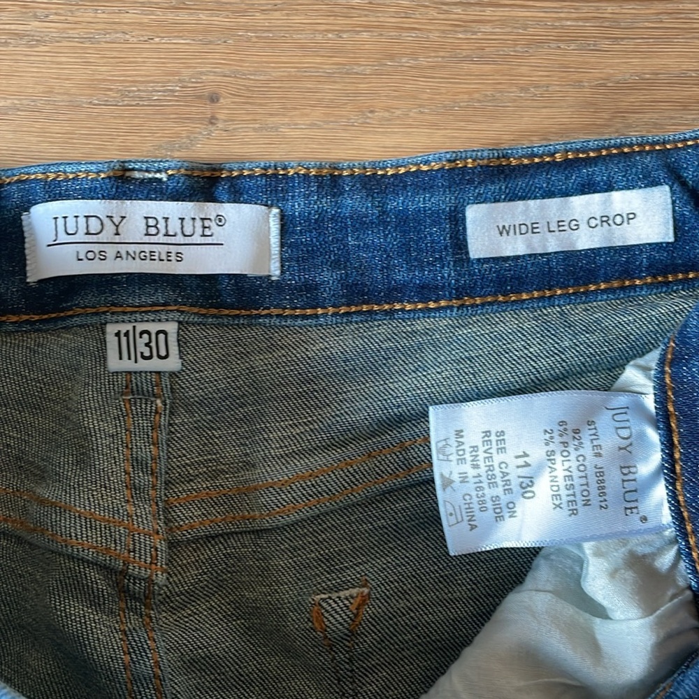 Judy Blue Women's Flare Jeans in Blue - Picture 12 of 16